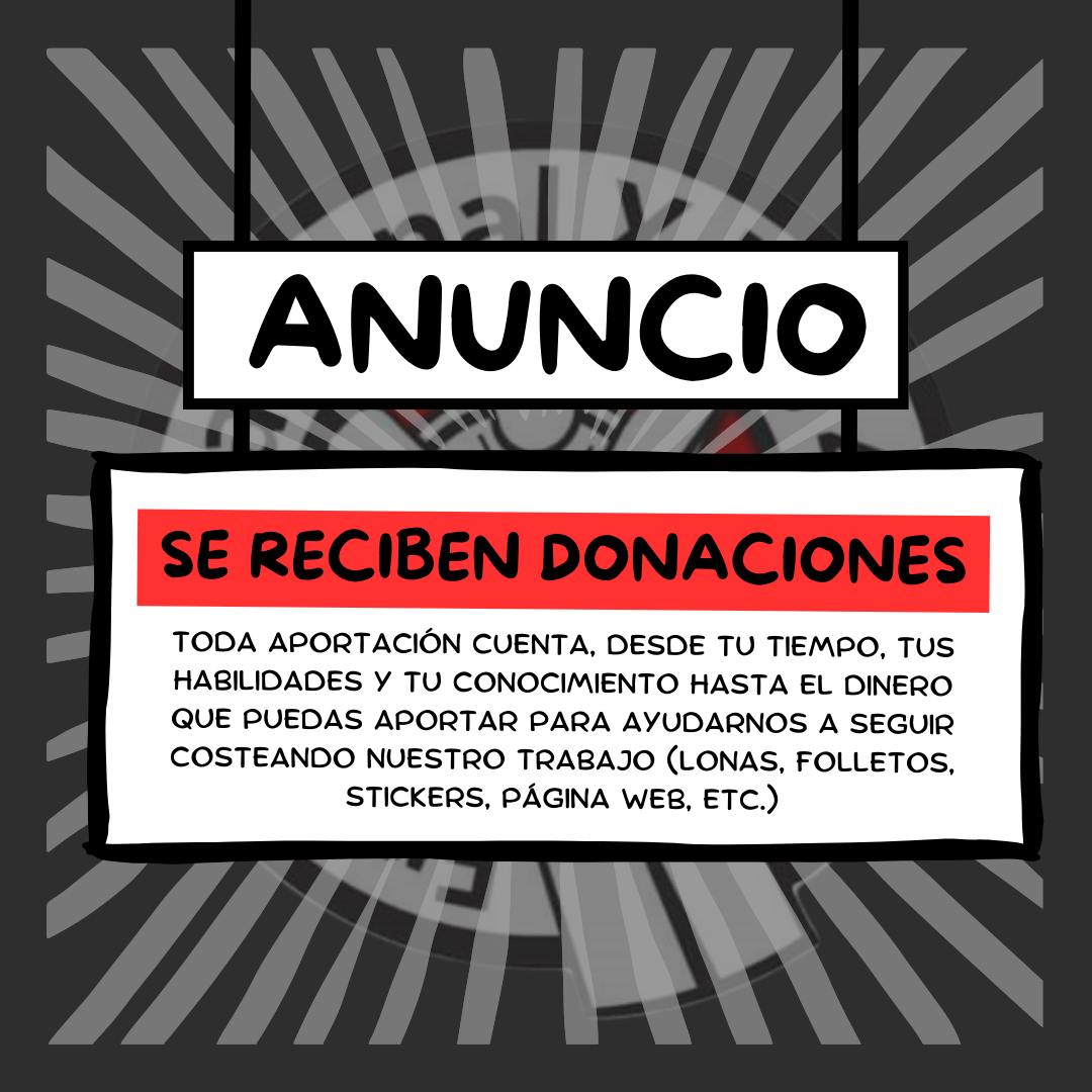 Se Reciben Donaciones grafico